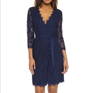 Diane Von Furstenberg Julianna 3/4 Sleeve Dress